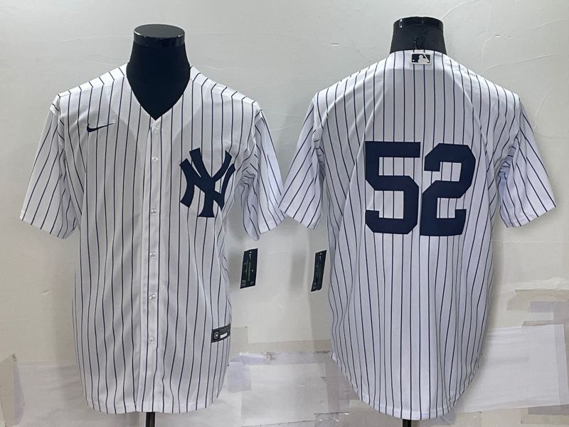 Men New York Yankees #52 No Name White Game 2022 Nike MLB Jersey